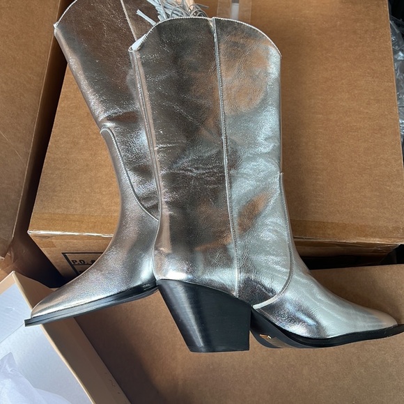 BILLINI ANDI SILVER METALLIC boots - Picture 4 of 6